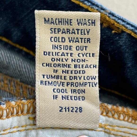 Cabi Jean's Women's Size 8 Low Rise Dark Wash Five Pocket Skinny Denim Jeans - Picture 5 of 12